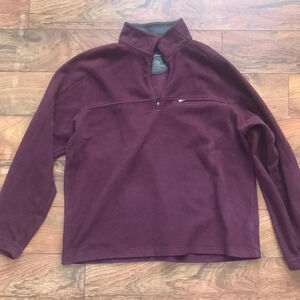 LL Bean Half Zip Fleece Sweater